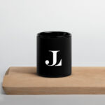 Jason Ladanye Black Glossy Mug
