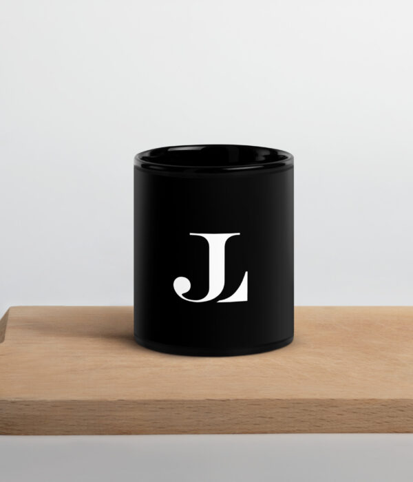 Jason Ladanye Black Glossy Mug