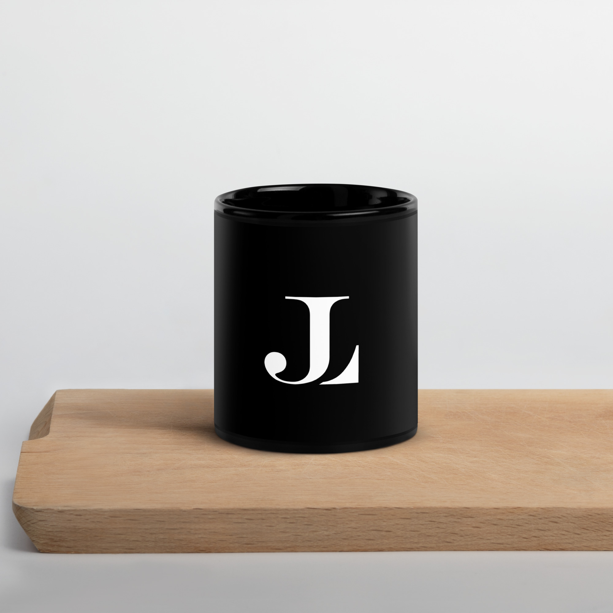 Jason Ladanye Black Glossy Mug
