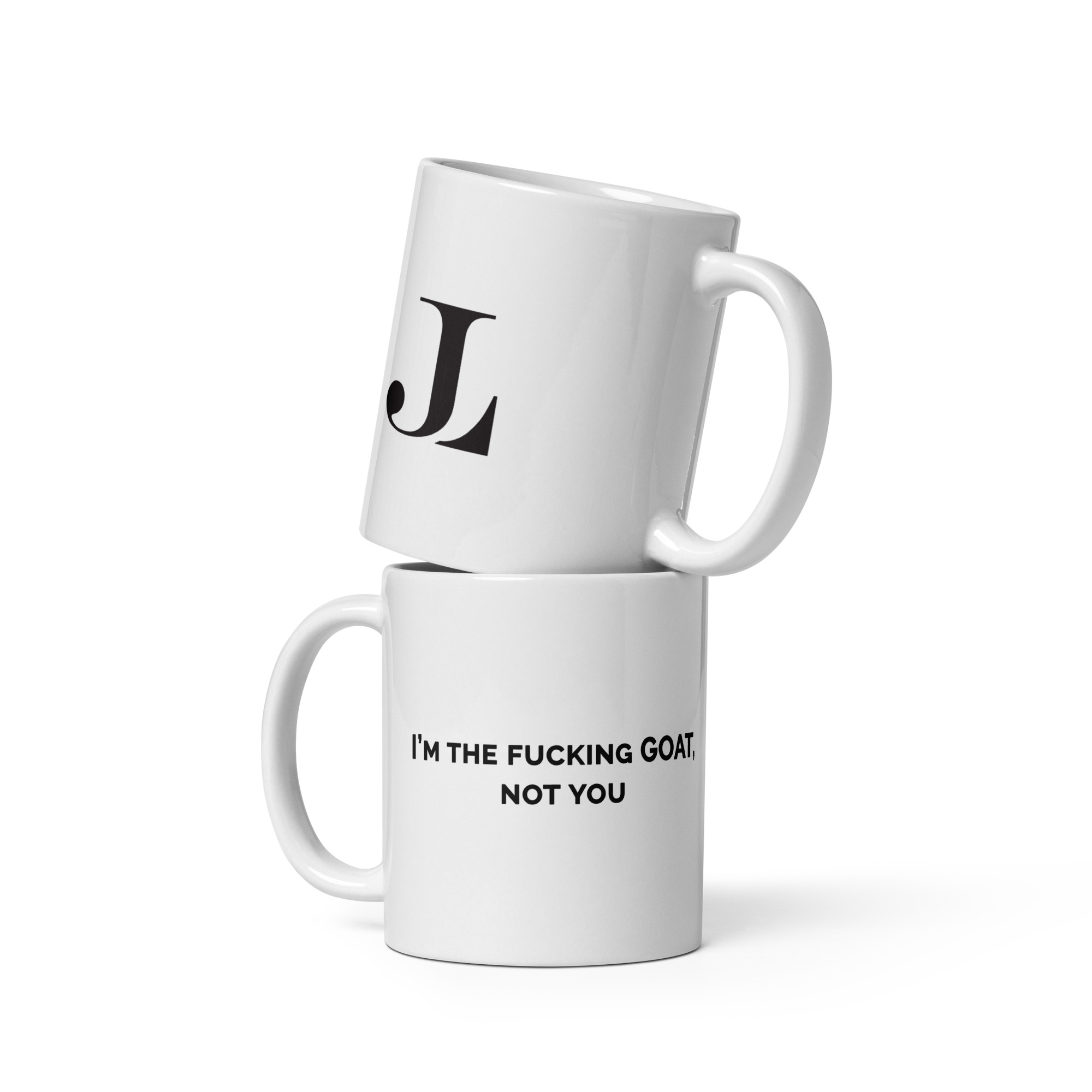 I'm The GOAT White glossy mug