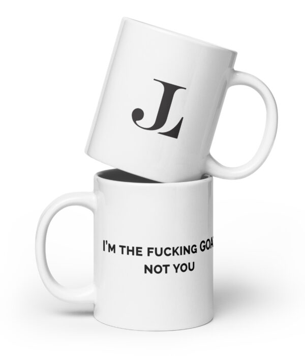 I'm The GOAT White glossy mug
