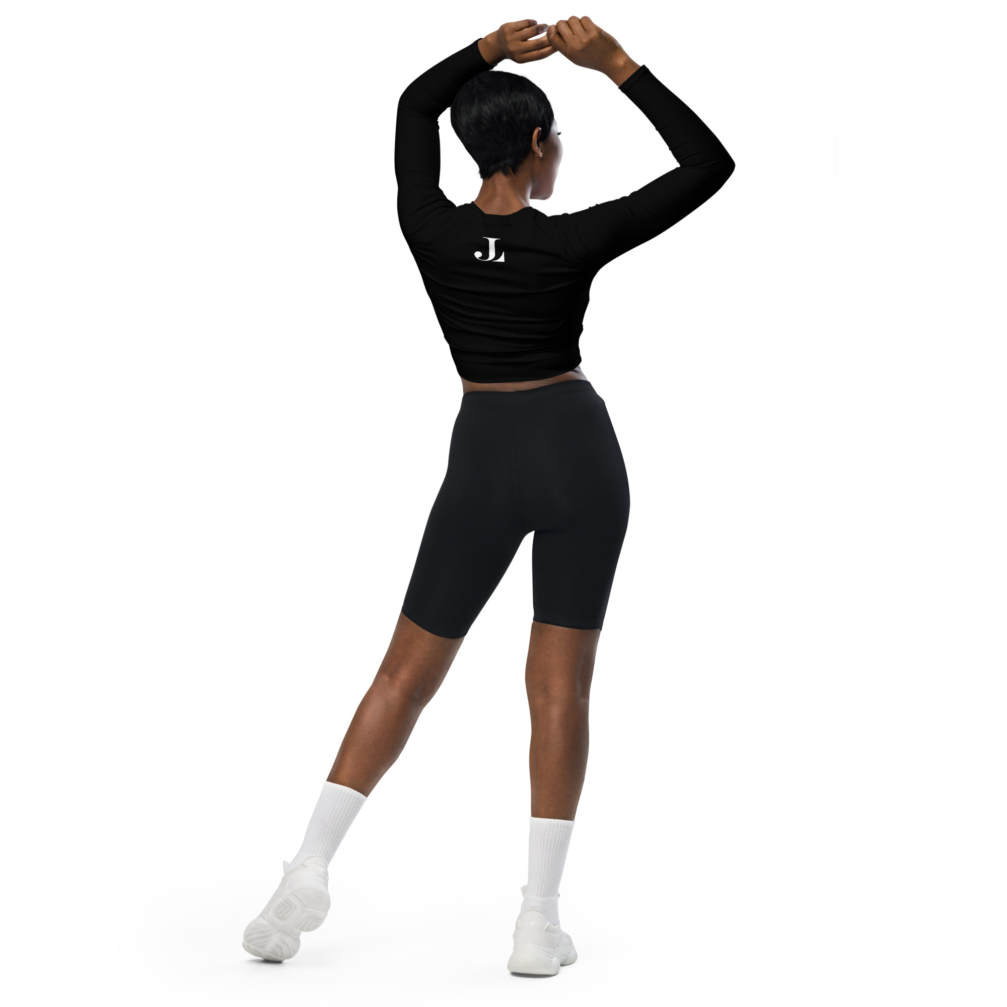 On my way to Jason Ladanye's house long-sleeve crop top