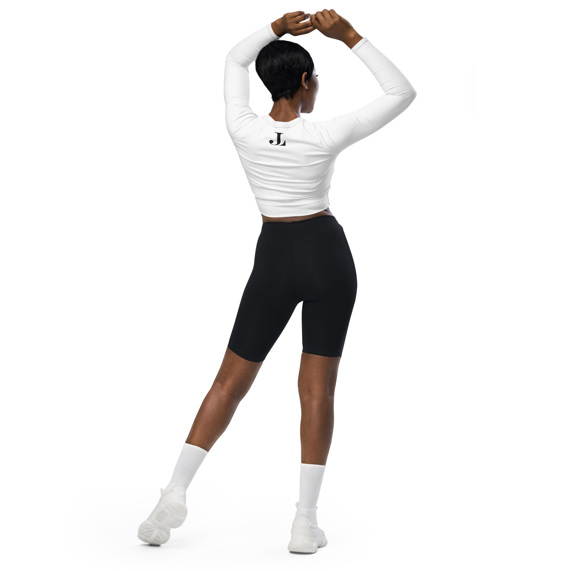 I'm the best. Deal with it. long-sleeve crop top