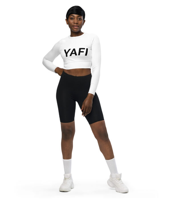 YAFI long-sleeve crop top