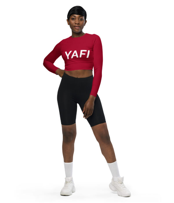 YAFI long-sleeve crop top