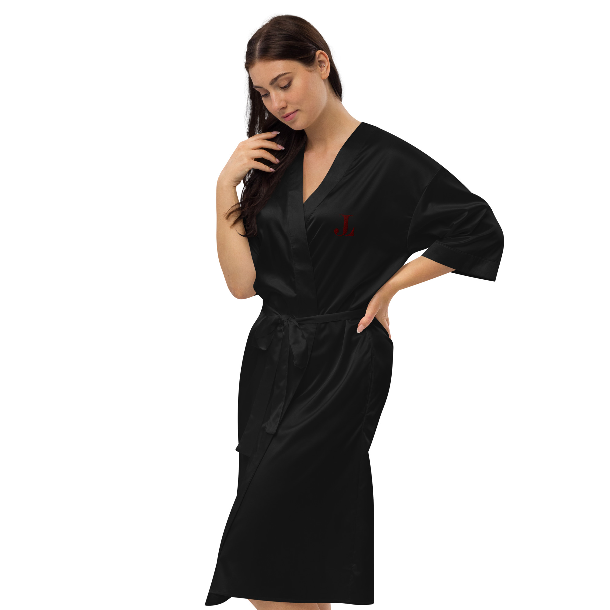 Jason Ladanye Satin robe