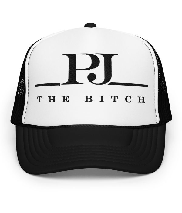 Hat with PJ The Bitch Logo